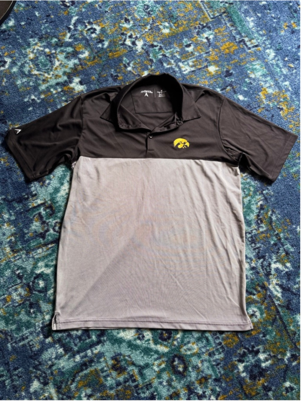 Antigua Iowa Hawkeyes Polo Shirt Size Medium